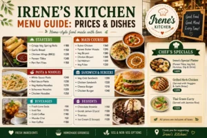 Irene’s Kitchen Menu Guide: Prices & Dishes