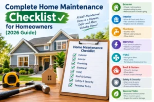 Complete Home Maintenance Checklist for Homeowners (2026 Guide)