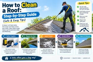 How to Clean a Roof: Step-by-Step Guide (Safe & Easy Tips)