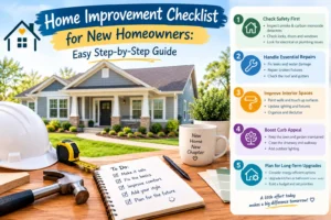 Home Improvement Checklist for New Homeowners: Easy Step-by-Step Guide