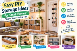 Easy DIY Storage Ideas for Small Homes: Simple Space-Saving Tips