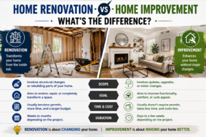 Home Renovation vs Home Improvement: What's the Difference?