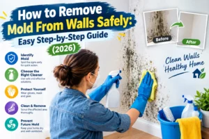How to Remove Mold From Walls Safely: Easy Step-by-Step Guide (2026)How to Remove Mold From Walls Safely: Easy Step-by-Step Guide (2026)