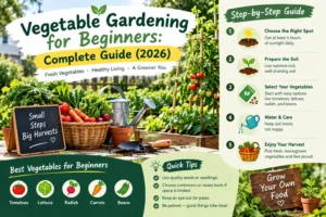 Vegetable Gardening for Beginners: Complete Guide (2026)
