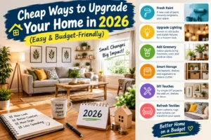 Cheap Ways to Upgrade Your Home in 2026 (Easy & Budget-Friendly)