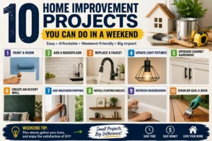 10 Home Improvement Projects You Can Do in a Weekend