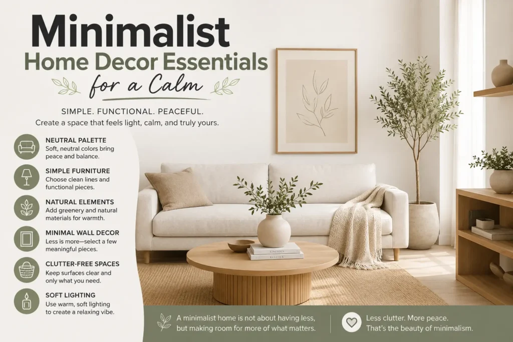 Minimalist Home Decor Essentials for a Calm