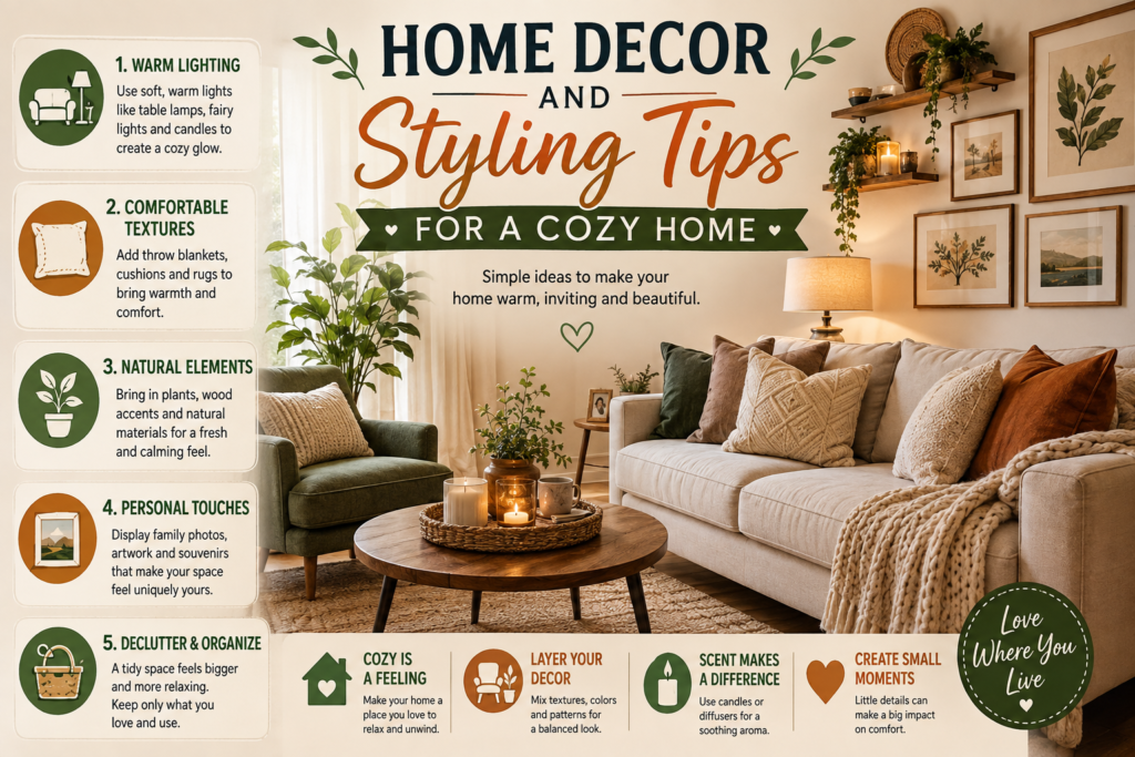 Home Decor and Styling Tips for a Cozy Home