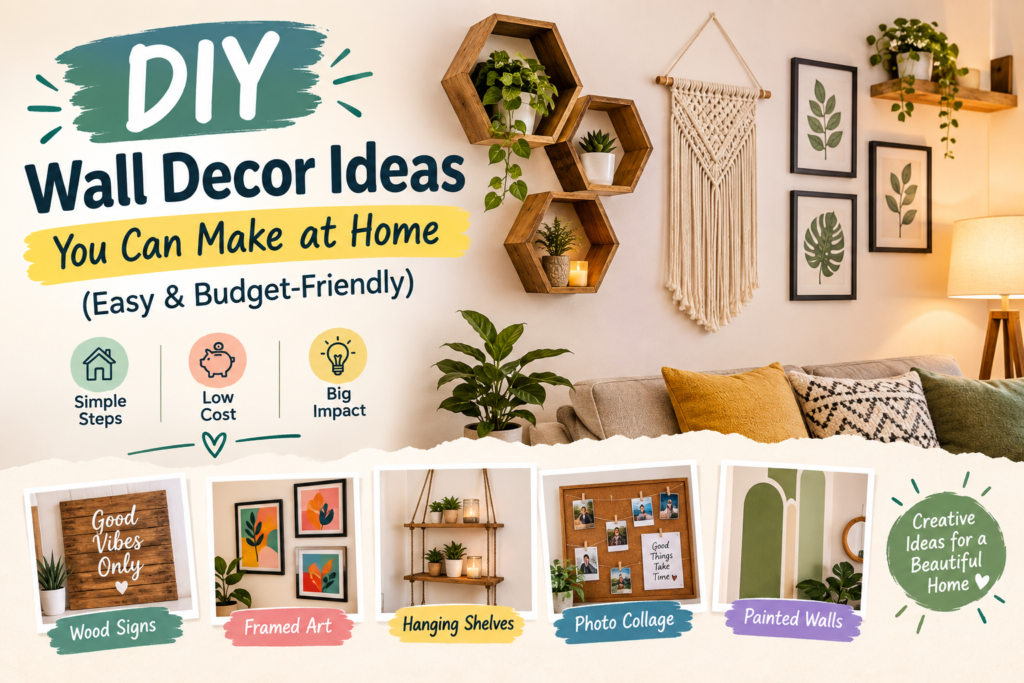 DIY Wall Decor Ideas You Can Make at Home (Easy & Budget-Friendly)