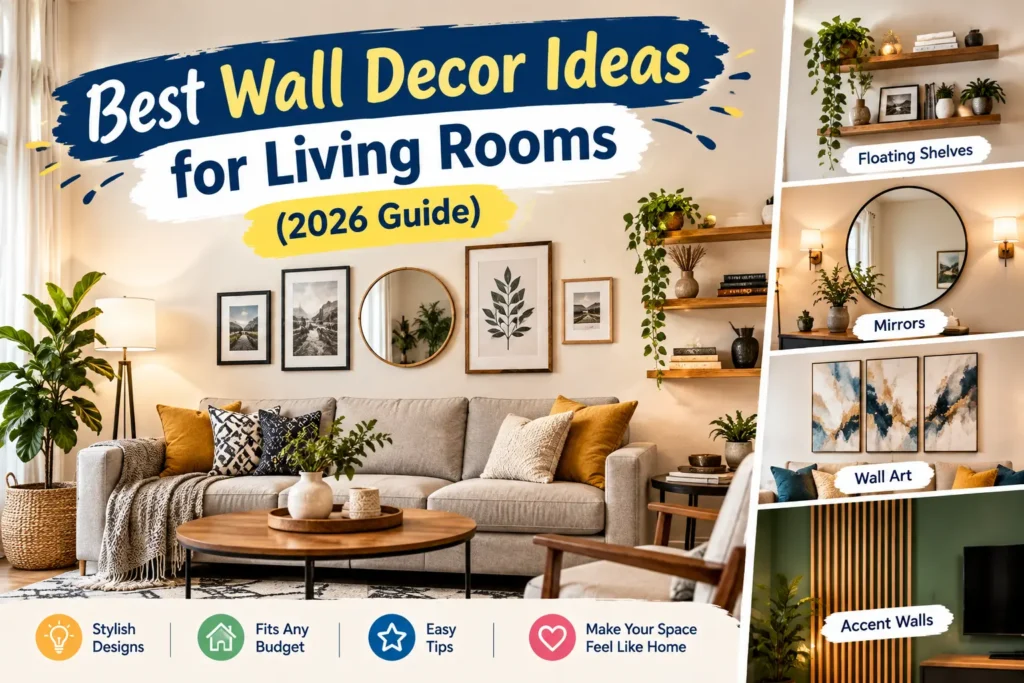 Best Wall Decor Ideas for Living Rooms (2026 Guide)