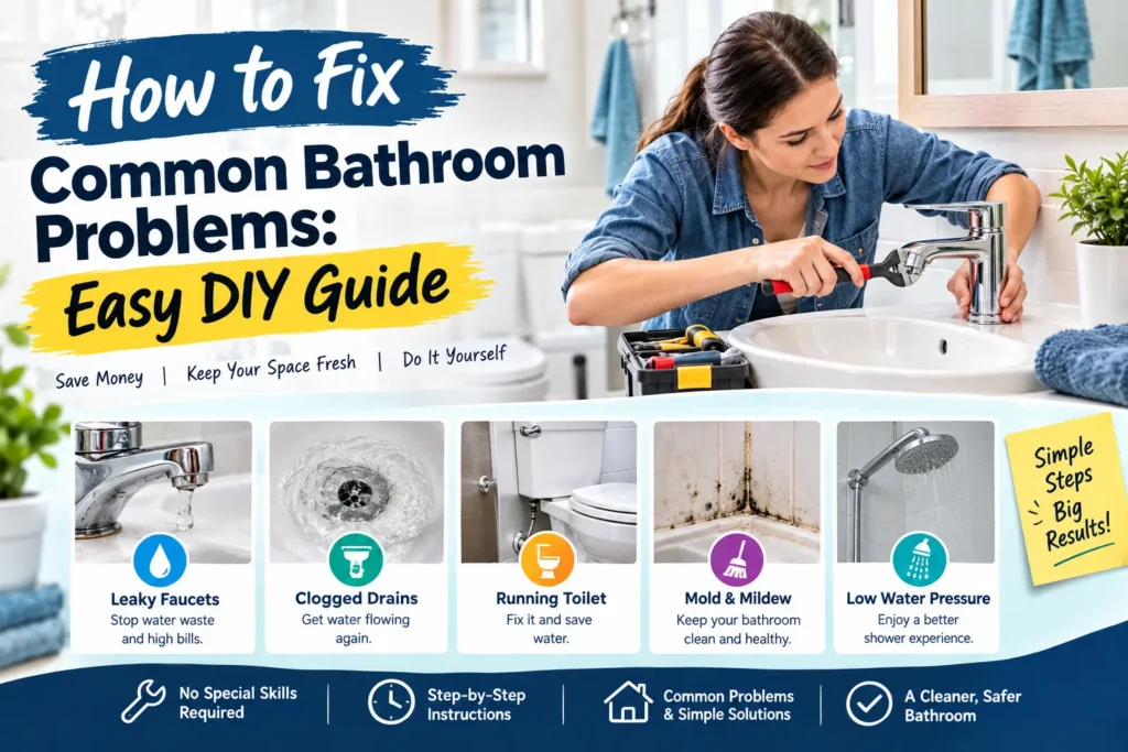 How to Fix Common Bathroom Problems: Easy DIY Guide
