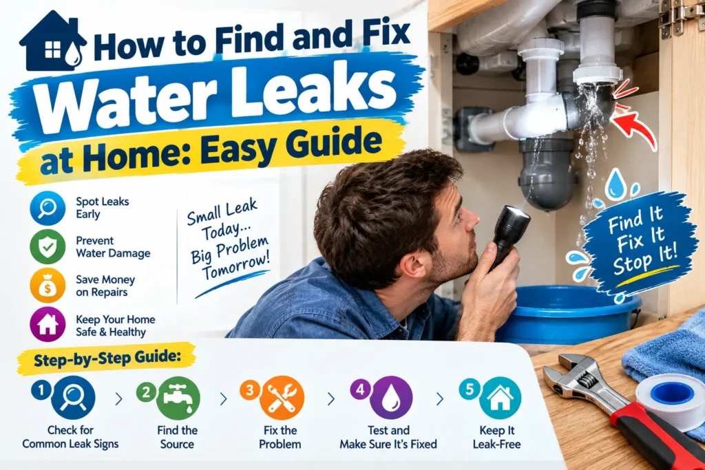 How to Find and Fix Water Leaks at Home: Easy Guide